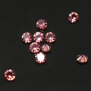 2.75 mm Round Cut Lot D Color VVS1 Excellent Rhodolite Loose Diamond 10 Pcs - Picture 1 of 8