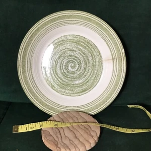 Vintage Max Schönfeld Vintage El Verde Green Swirl Coupe 8" Bowl Ironstone - Bild 1 von 5