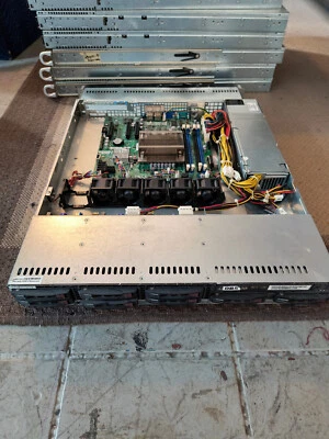 1U Supermicro 20" Short Depth X9SCL-F Server No HDD No CPU No RAM - Image 1 of 4