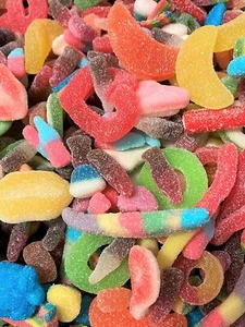 1kg Halal Fizzy Sweets Mix - Assortment Of Halal Suitable Fizzy Pick n Mix Candy - Picture 1 of 1
