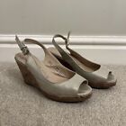 Women's F&F Champagne Colour Wedge Heels - Size 5