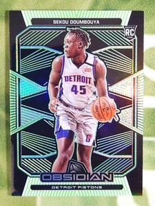 SEKOU DOUMBOUYA 2019-20 Obsidian Neon Green Electric Etch Rookie RC /25 #191