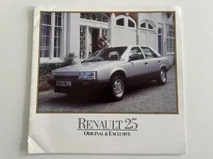 RENAULT 25 TS GTS GTX V6i UK Market Sales Brochure September 1984 - Picture 1 of 1