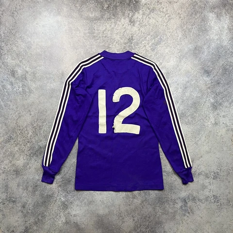 VINTAGE 70/80s ADIDAS TREFOIL FIORENTINA LONGSLEEVE SOCCER JERSEY FOOTBALL SHIRT Cover