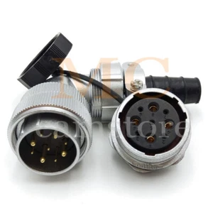 WF28 WEIPU  25.5A 9Pin Flange Elbow Waterproof Connectors,Industrial Plug Socket - Picture 1 of 6