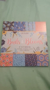 Dovecraft 6" x 6" Designer Paper Pack - Buds & Blooms 30 Sheets, FULL PACK - Picture 1 of 2