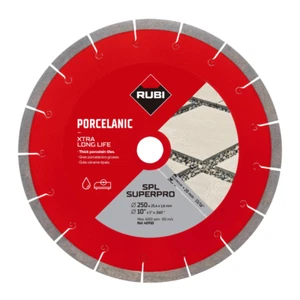 Rubi SPL EXT 250mm Diamond Blade For Thick Porcelain - Super Pro - 40910 - Picture 1 of 1