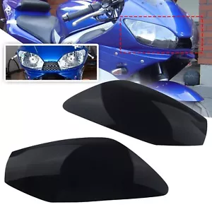 Front Headlight Lens Protection Fit For Yamaha Yzf-R6 Yzf R6 98-02 99 00 Black - Picture 1 of 10