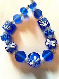 CUENTAS DE LÁMPARA HECHAS A MANO SRA DESTASH-DRAGONFLY DELIGHT - Imagen 1 de 3