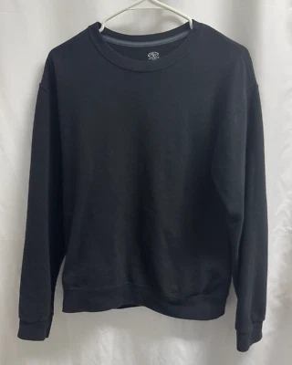 Athletic Works Sweatshirt Men's Size Small (34-36) Black Long Sleeve - Изображение 1 из 4