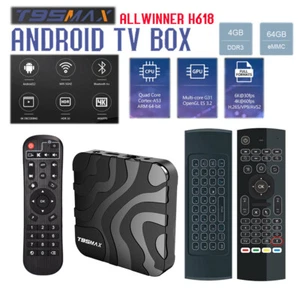 T95 MAX H618 Quad Core Allwinner 64GB/4GB WiFi 2.4/5G Android 12.0 BT TV Box - Bild 1 von 18