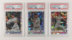 Lot 3 2019 PSA Gem Mt 10 Topps Chrome Sapphire Edition Hudson, Paddack, Rodgers - Picture 1 of 3