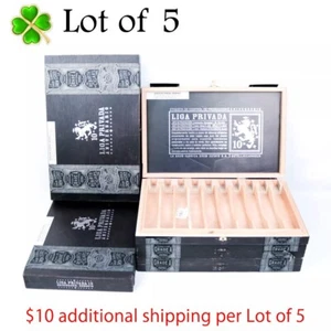 "Menge 5 Liga Privada Robusto Anniversario Holz Zigarrenbox 11,75"" x 7,5"" x 1,25" - Bild 1 von 12
