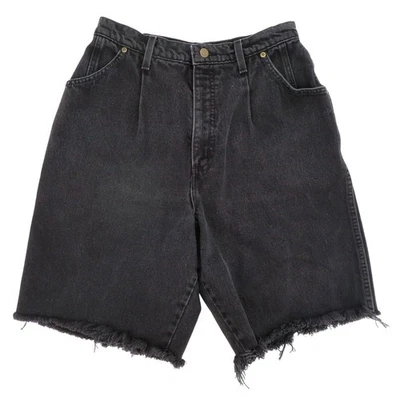 Pantalones Cortos De Colección Hunt Club Mujeres 14 Vaqueros Lavados Negros Corte Años 90 Algodón EE. UU. Foto 1 de 4