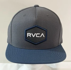 NWOT RVCA VA Mens Twill Cap Hat Snapback OSFM 2-Tone Color Wool Blend Mid Fit - Picture 1 of 8