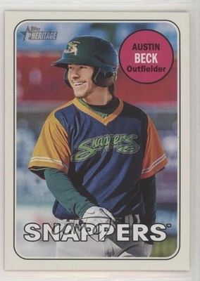 2018 Topps Heritage Minor League Edition Team Color Change /25 Austin Beck #88 - Image 1 of 2
