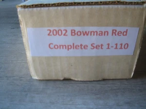2002 Bowman Red MLB Baseball Cards Complete Set 1-110 - Bild 1 von 2