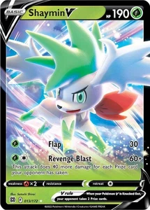 Pokemon Brilliant Stars Shaymin V 013/172 Ultra Rare Holo Card - Picture 1 of 1