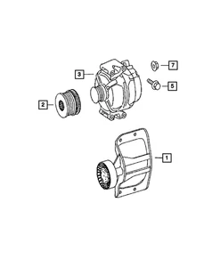 Genuine Mopar Alternator Pulley 5175811AB - Picture 1 of 1