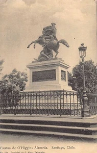 Chile - SANTIAGO - Estatua de O'Higgins - Alameda - Ed. J. Allan 109 - Picture 1 of 2
