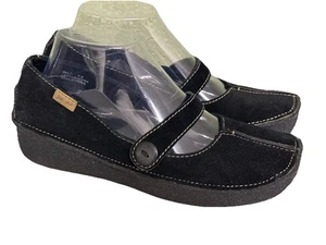 Yellow Box GÜRTEL schwarz Wildleder Leder Mary Janes Freizeitschuhe Größe 7,5 - Bild 1 von 11