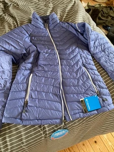 Columbia powder-lite jacket, M, blue, omni heat bnwt - Picture 1 of 5