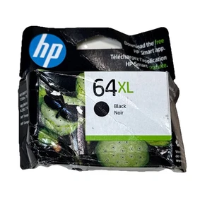 HP 64XL Cartuccia di inchiostro nero HIGH YIELD N9J92AN 12/2025 scatola sigillata danneggiata, - Foto 1 di 8
