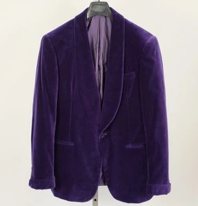 Ralph Lauren Purple Label Evening Tuxedo Jacket 42 R Doug Velvet Handmade Shawl - Picture 1 of 7