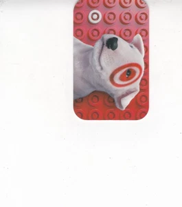 Target Dog  used gift card NO VALUE  for collectible purposes only - Picture 1 of 1
