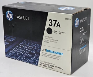 NEW - Genuine HP LaserJet 37A Black Toner Cartridge - CF237A - Afbeelding 1 van 2