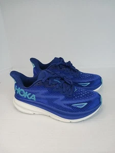 Scarpe da donna Hoka One One Clifton 9 taglia 6 B running blu campana sneakers - Foto 1 di 11
