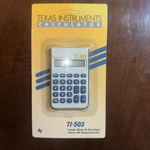 Vintage Texas Instruments TI-503 Pocket Calculator Large Easy To use Keys NEW! - Picture 1 of 1