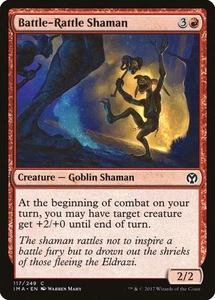 BATTLE-RATTLE SHAMAN X 4 N/M- ICONIC MASTERS MAGIC THE GATHERING - Picture 1 of 1
