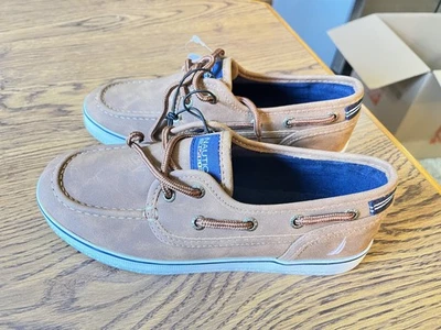 Nautica Niños Spinnaker2 Juvenil TALLA 3 Zapato Barco Mocasín Informal Cuero Sintético (NUEVO) Foto 1 de 4