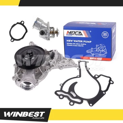 Water Pump & Thermostat for 07-15 Mercedes-Benz E550 G550 GL450 ML550 S550 SL550 - Image 1 of 4