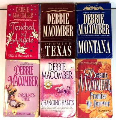 Debbie Macomber Contemporary Romance Paperback Book 6x Touched By Angels - Image 1 of 4