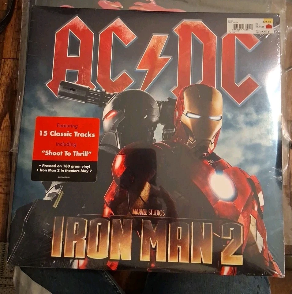 Iron Man 2 By AC/DC (2010, 2x LP Compilation, Gatefold, Sealed) - Image 1 of 4