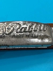 Sammlerstück Vintage Miniatur kleines Kaninchen Marke Holz Spielzeug Mundharmonika Made in Japan - Bild 1 von 10