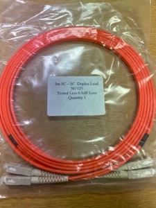 Fibre Patch Leads Multi Mode OM2 SC/SC SC/LC LC/LC LC/ST ST/MTRJ Various Lengths - Picture 1 of 8