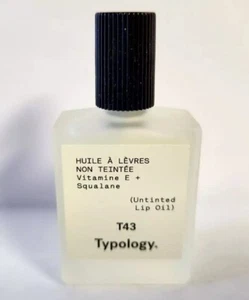 Typology T43 Untinted Lip Oil 15ml 0.5oz Vitamin E + Squalane New Made In France - Picture 1 of 5