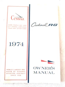 Vintage 1974 Cessna Model Cardinal RG Owner's Manual - Picture 1 of 4