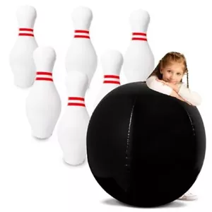 Giant Inflatable Bowling Set for Kids, Jumbo Bowling Ball & Pins, Giant - Picture 1 of 7
