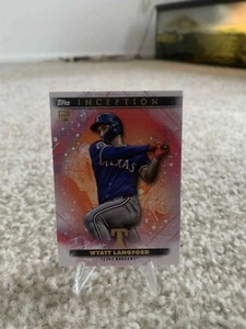 2024 Topps Inception Baseball Wyatt Langford Base RC #83 Texas Rangers - Picture 1 of 2