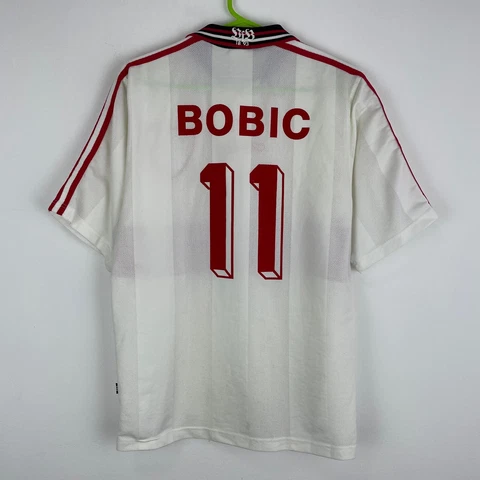 VfB Stuttgart 1997-1998 Bobic Vintage Home Football Soccer Shirt Trikot size S Cover
