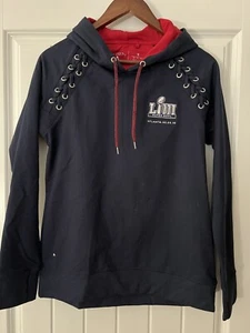 NFL Super Bowl LIII (53) 2019 Navy Blue Women's Sweatshirt Antigua Size Small - Picture 1 of 3
