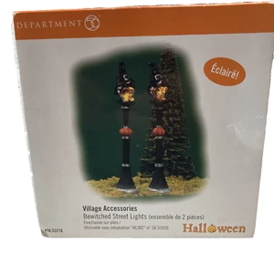 Dept 56 Halloween Village Accessories  Bewitched Street Lights  #56.53216 - Picture 1 of 7