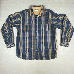 Columbia Para Hombres Talla L Forrado de Vellón Franela a Cuadros Carcasa Suave Ropa de Trabajo Pesada Exterior - Imagen 1 de 7