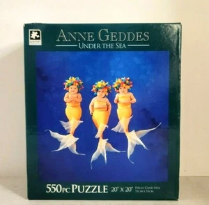 Anne Geddes Under The Sea 550 Pc Puzzle Babies/Fish 2014 New 20 x 20" Fast Ship - Picture 1 of 10