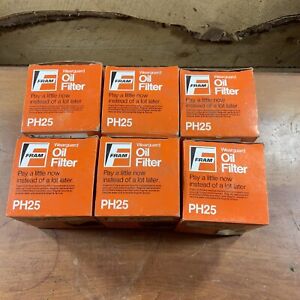 Fram PH25 WearGuard Oil Filter Case of 6 Replaces 51258 1258