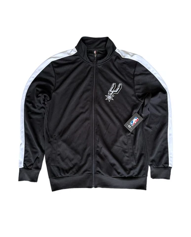 San Antonio Spurs NBA Black Full Zip Jacket Men’s Size Medium New $80 Cover